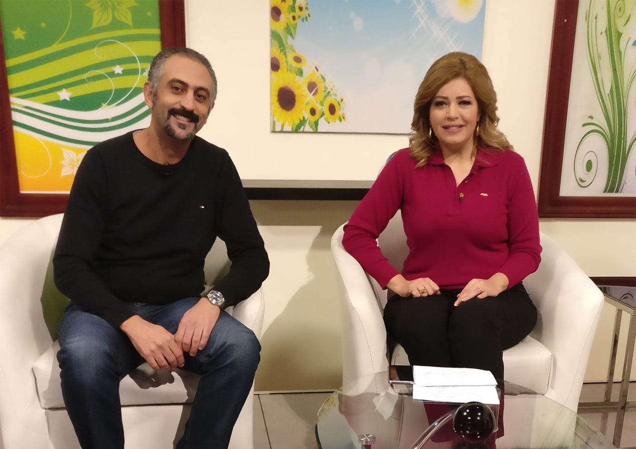 Ziad Barouni with Samar Al-Ghraiba