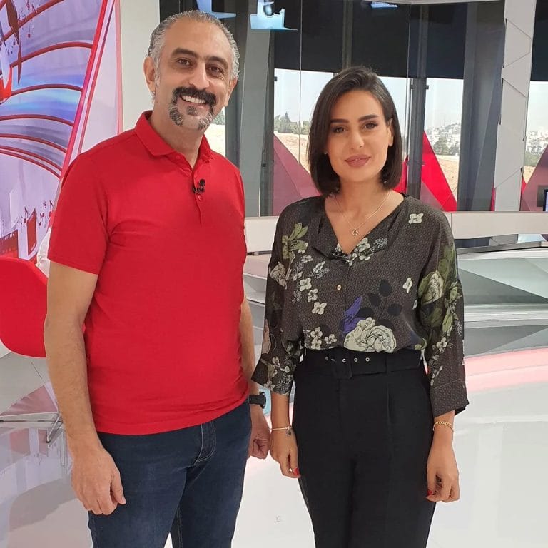 Isra Tbishat and Ziad Barouni