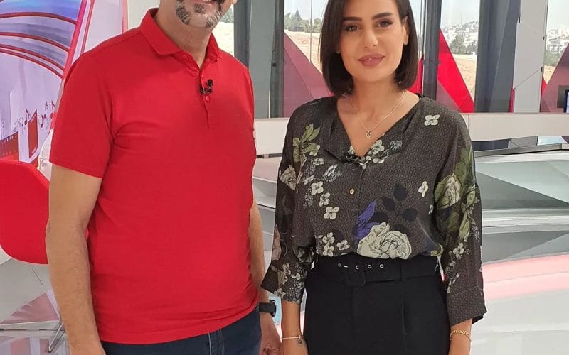 Isra Tbishat and Ziad Barouni