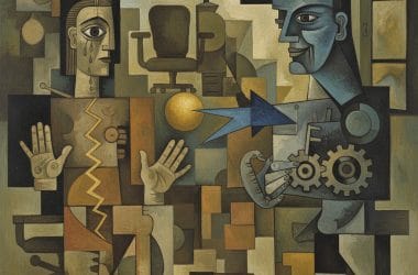 Picasso-inspired abstract image